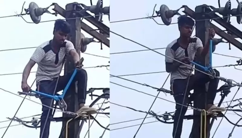 هندي يقطع الكهرباء عن قريته