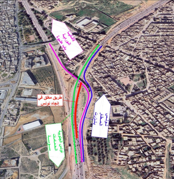 بداية من الغدا.. تحويل جزئي لحركة المرور على مستوى جسر لاكانيا
