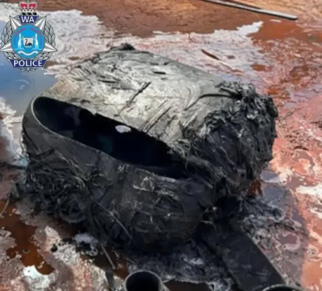 العثور على جسم محترق في صحراء أسترالية