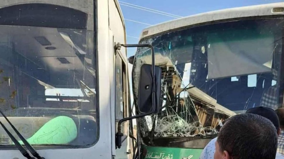 القيروان/ حادث اصطدام بين حافلتين