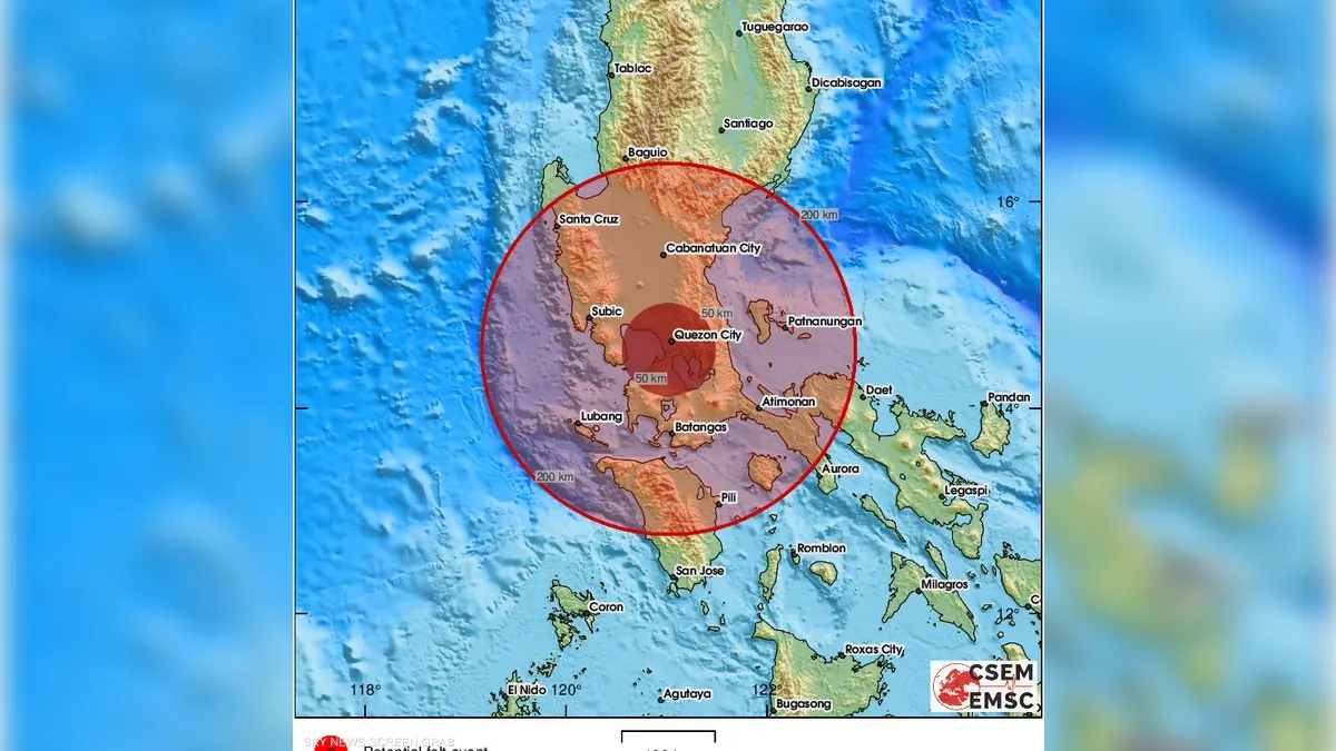 زلزال بقوة 7.4 درجات جنوبي الفلبين وتحذير من تسونامي
