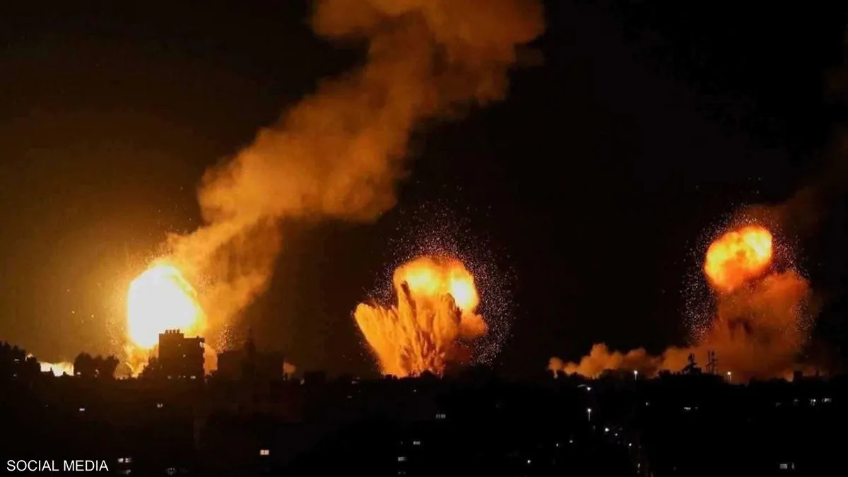 جيش الاحتلال يشن غارات عنيفة على القطاع