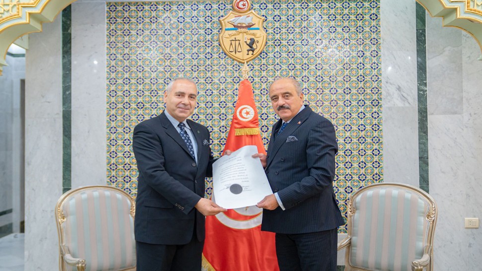 النفطي يتلقى نسخة من أوراق اعتماد سفير لبنان الجديد