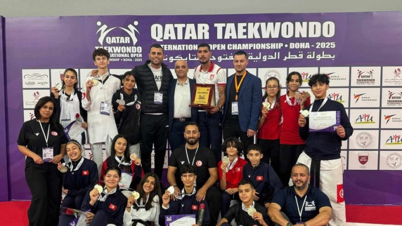 بطولة قطر للتايكواندو.. 22 ميدالية لتونس