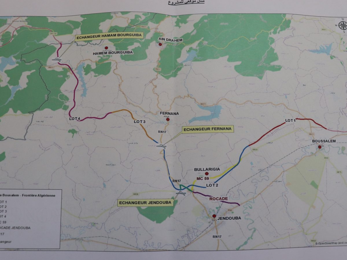 جندوبة.. مستجدات مشروع الطريق السيارة بوسالم – الحدود الجزائرية