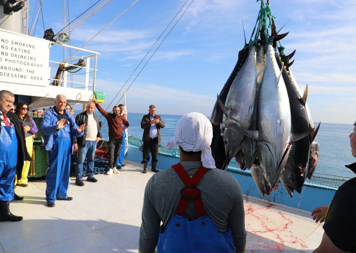 وزير الفلاحة يتفقد نشاط التن الأحمر وميناء الصيد بسوسة