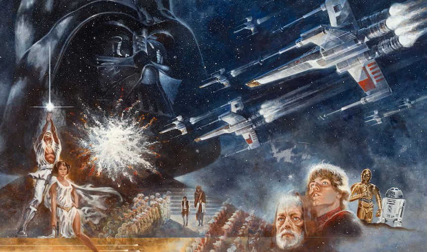 في مزاد قياسي.. بيع اللوحة الأولى لـ”حرب النجوم” بـ3.9 مليون دولار في مزاد قياسي.. بيع اللوحة الأولى لـ”حرب النجوم” بـ3.9 مليون دولار