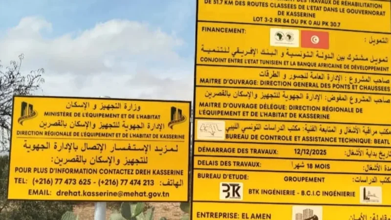 أشغال الطريق