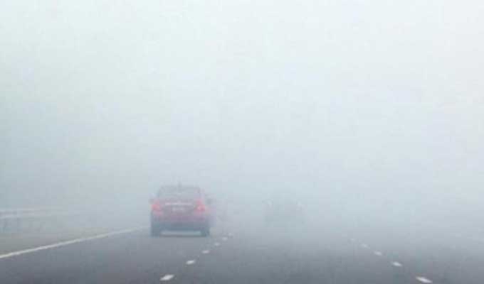 نشرة متابعة/ ضباب كثيف والحذر واجب نشرة متابعة/ ضباب كثيف والحذر واجب