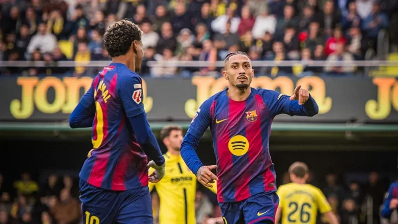 برشلونة يتصدر الدوري بعد فوز مريح على فياريال