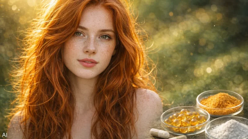 الشعر الأحمر