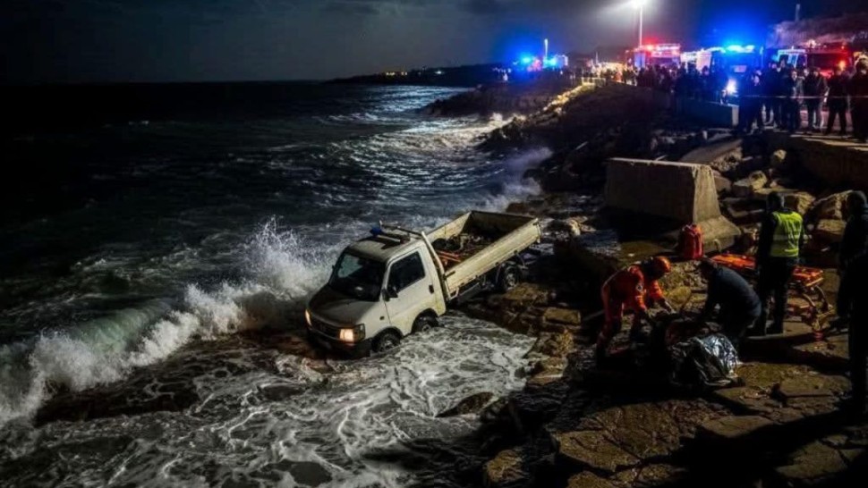 بنزرت/ سقوط شاحنة في البحر وإصابة ركابها بنزرت/ سقوط شاحنة في البحر وإصابة ركابها