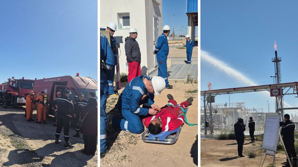 صفاقس/ عملية بيضاء للحماية المدنية بمؤسسة بترولية