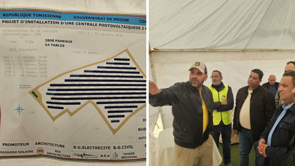 انطلاق أشغال أول محطة لإنتاج الكهرباء بجربة