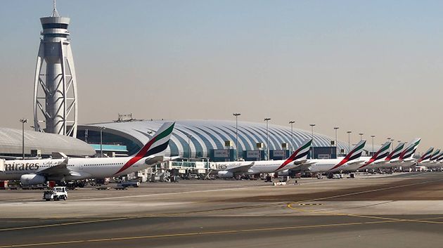 تعليق مؤقت للرحلات في مطار دبي الدولي