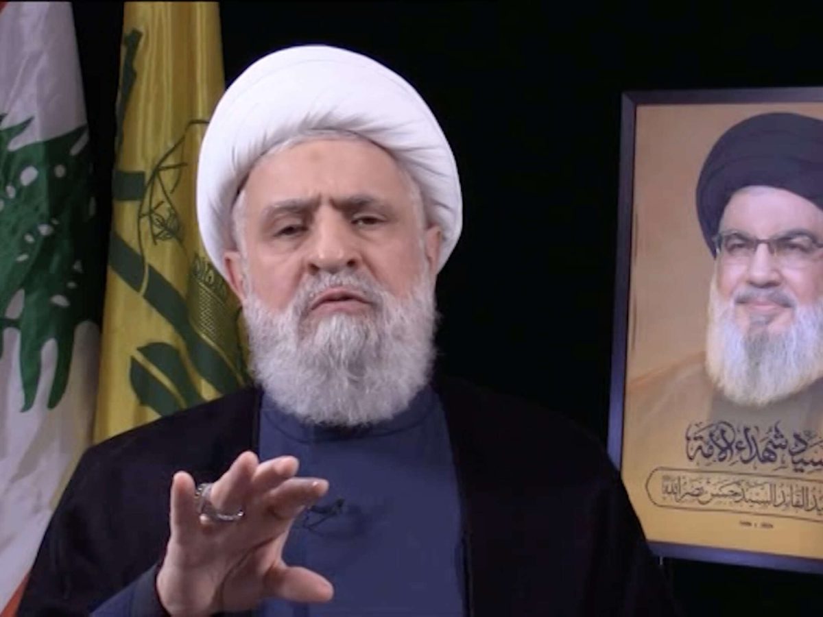 نعيم قاسم يطالب مسؤولي لبنان بوقف “التنازلات المجانية” لإسرائيل